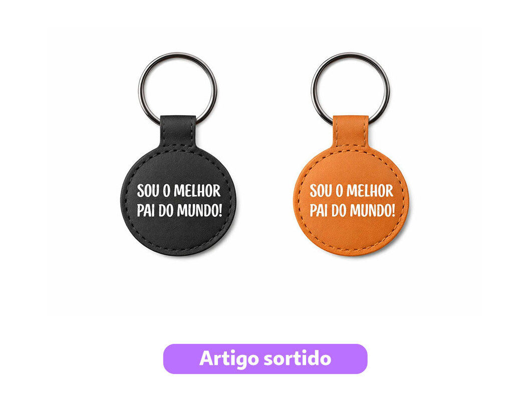 PORTA-CHAVES TOPBRANDS COURO DIA DO PAI MODELOS SORTIDOS