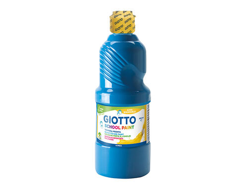 GUACHE SCHOOL PAINT GIOTTO AZUL CYAN 500ML image number 0