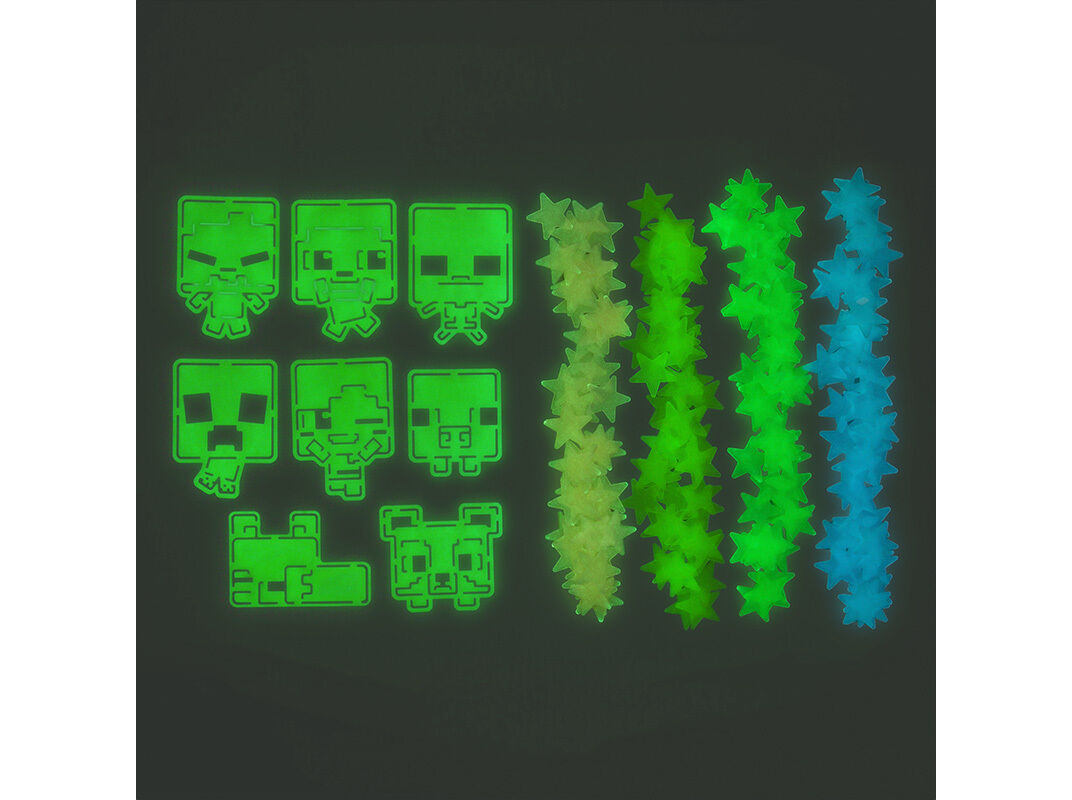STICKERS MINECRAFT BRILHA NO ESCURO image number 1