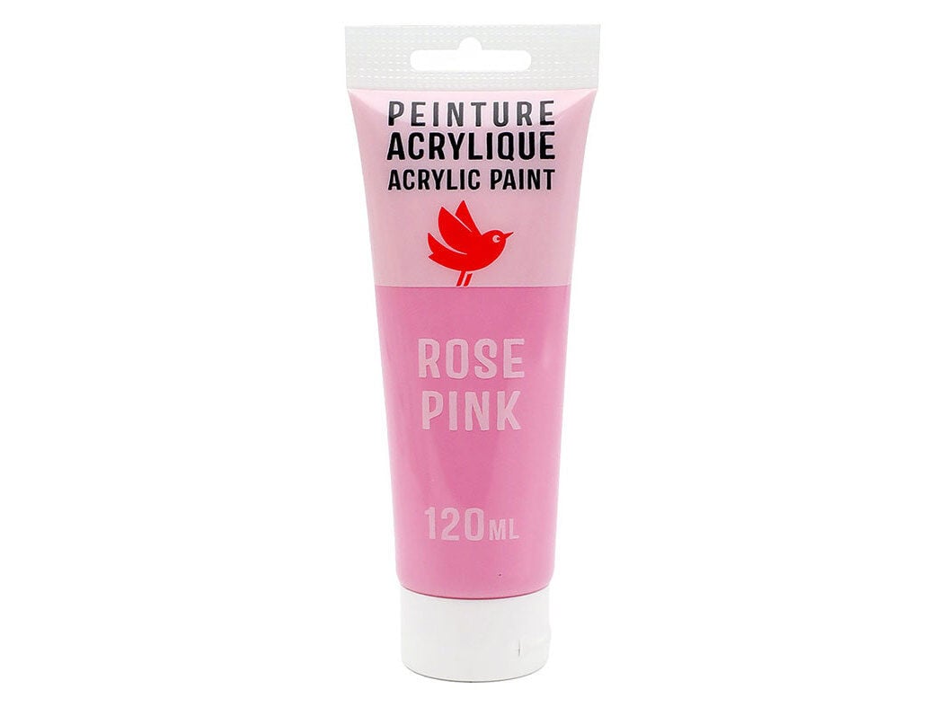 TINTA ACRILICA AUCHAN ROSA 120ML