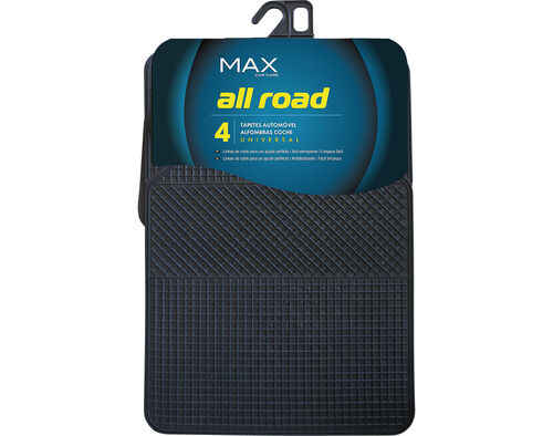 TAPETE UNIVERSAL MAX ALL ROAD 73X45X2CM PACK 4 UNIDADES image number 0
