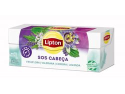 INFUSÃO LIPTON SOS CABEÇA 20 SAQUETAS