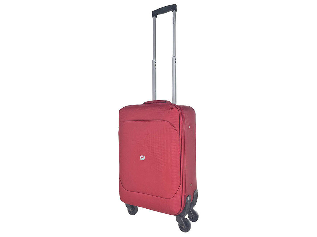 MALA DE CABINE FLEX&Iacute;VEL AIRPORT VERMELHO 4 RODAS 55X18X35CM