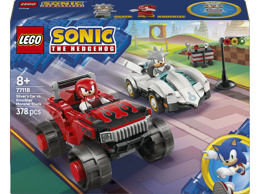 CARRO DO SILVER VS MONSTER LEGO SONIC 77118