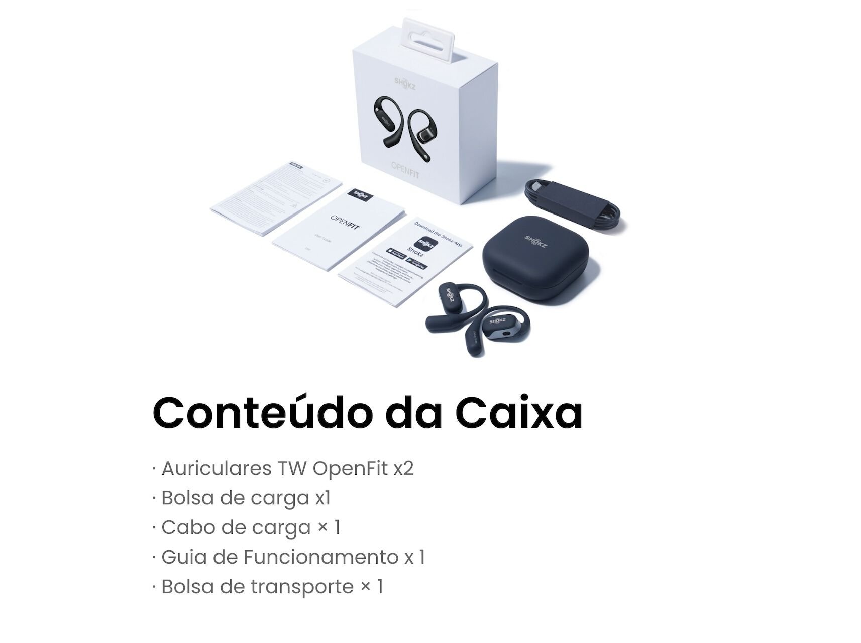 AURICULARES DESPORTIVOS DE CONDU&Ccedil;&Atilde;O &Oacute;SSEA SHOKZ T910-ST-BK OPENFIT PRETO image number 5