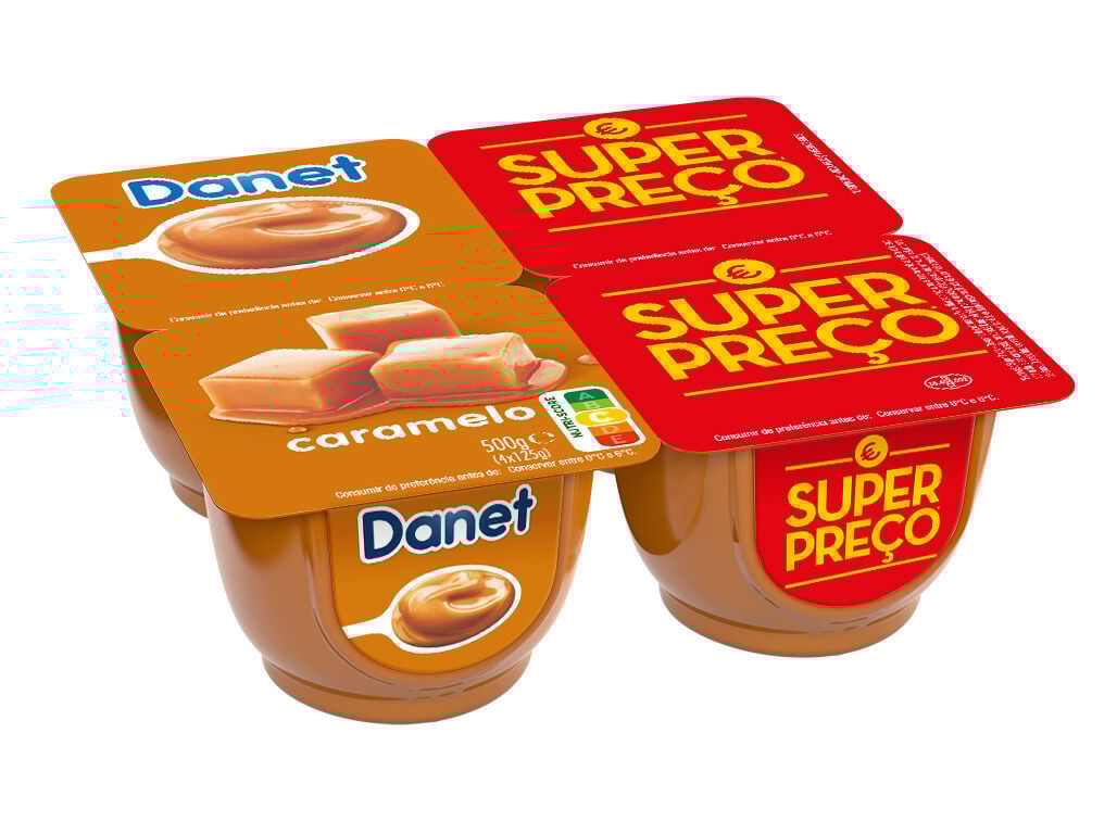 SOBREMESA DANETTE L&Aacute;CTEA CARAMELO 4X125G