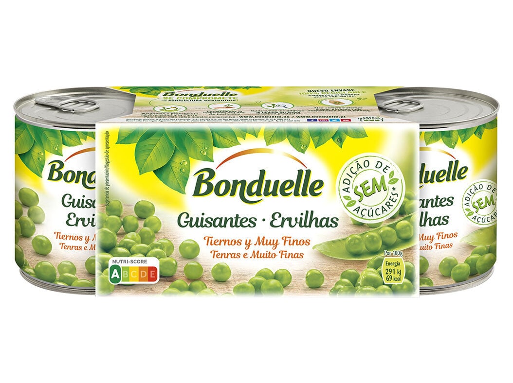 ERVILHAS BONDUELLE SEM ADI&Ccedil;&Atilde;O DE A&Ccedil;UCAR 3X200(140)G image number 0