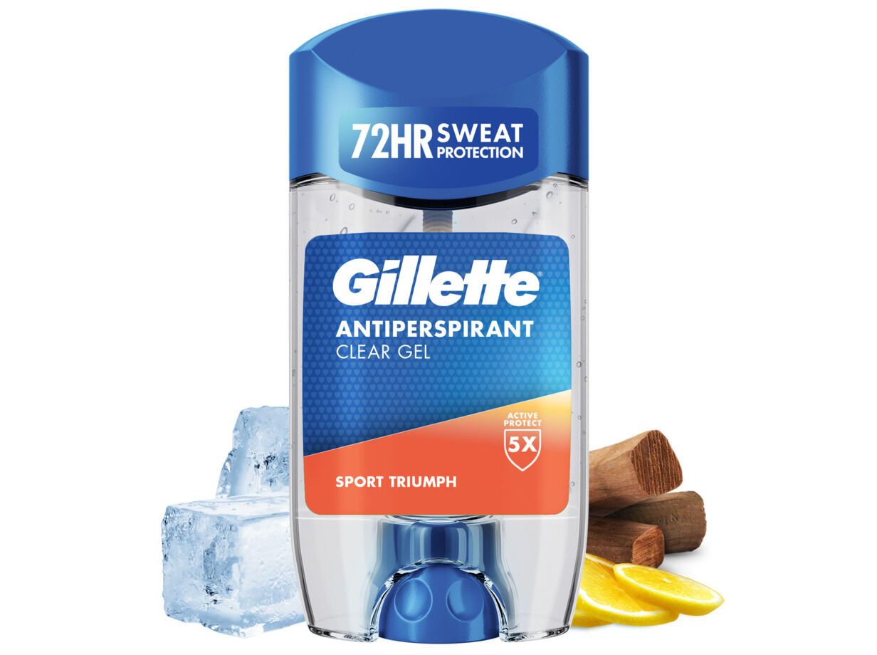 DESODORIZANTE STICK GILLETTE CLEAR GEL SPORT TRIUMPH 70 ML image number 0