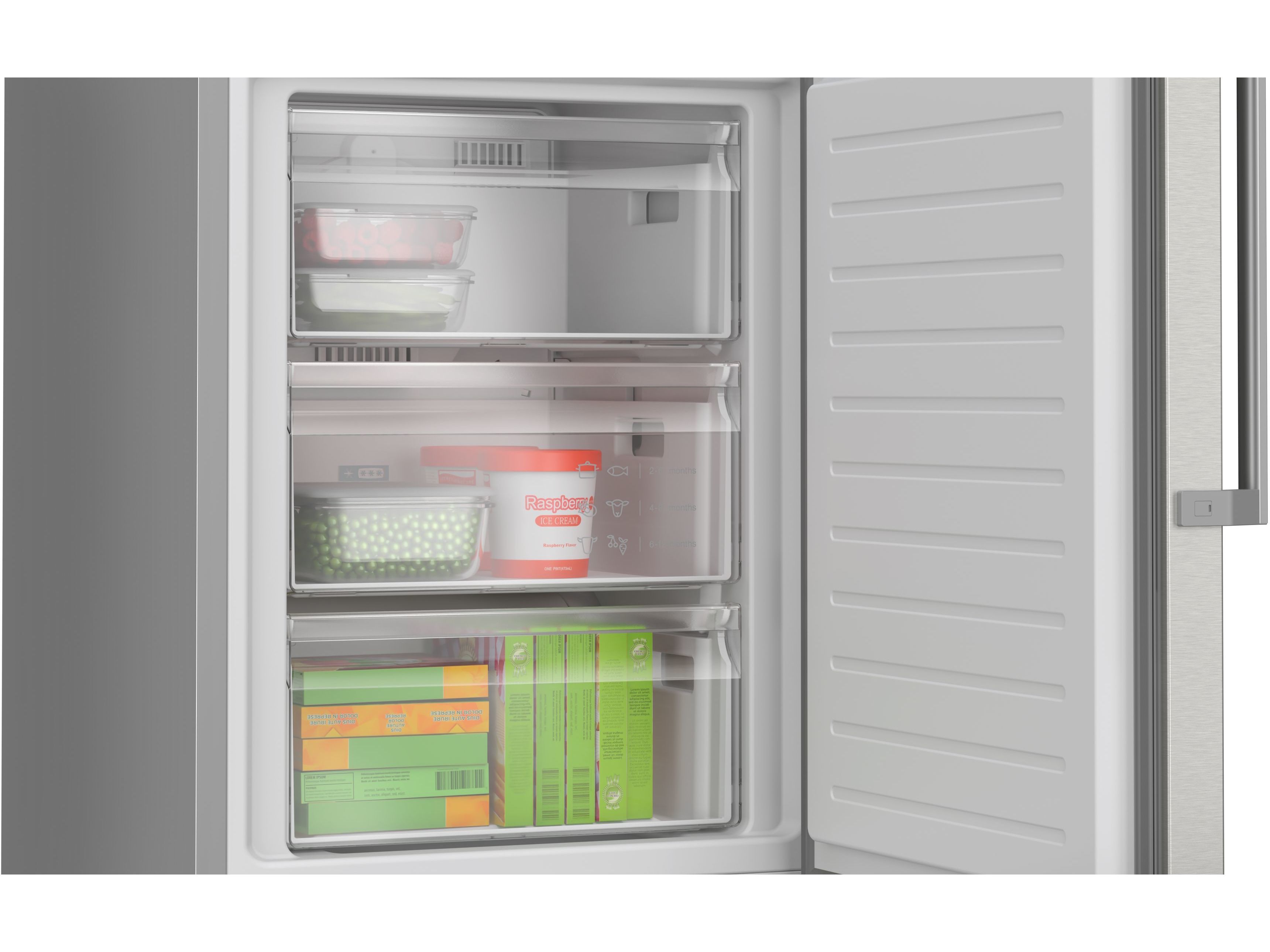 FRIGOR&Iacute;FICO COMBINADO BOSCH KGN397ICT (NO FROST C 203CM 363L INOX ) image number 5