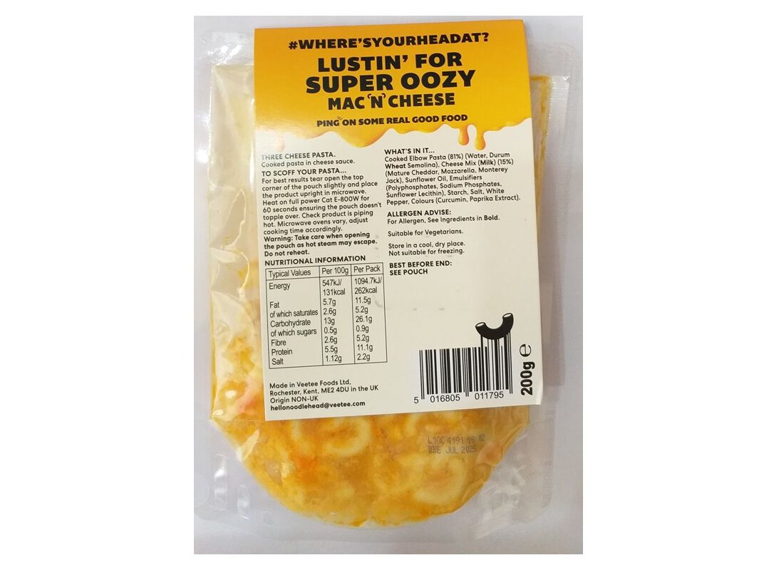 MACARR&Atilde;O MAC 'N' CHEESE HEAD 3 QUEIJOS 200G image number 1