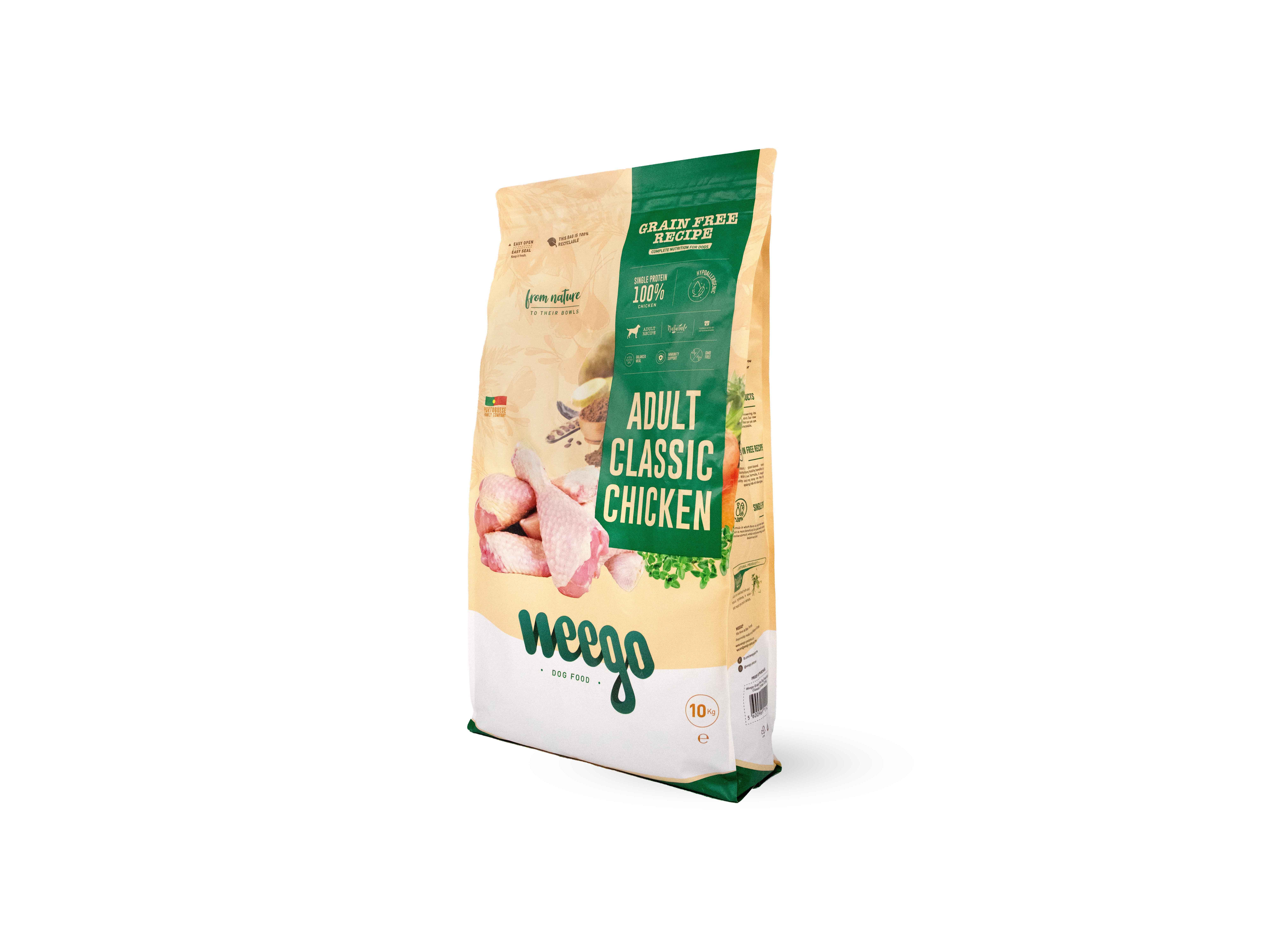 RA&Ccedil;&Atilde;O PARA C&Atilde;O WEEGO GRAIN FREE FRANGO 10KG
