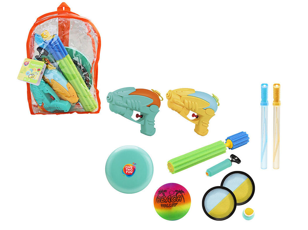 SET DE BRINQUEDOS ONE TWO FUN COM MOCHILA VER&Atilde;O 9 PE&Ccedil;AS image number 0