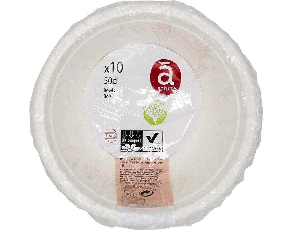 TA&Ccedil;A DESCART&Aacute;VEL ACTUEL CART&Atilde;O ECO 50CL PACK 10UNIDADES