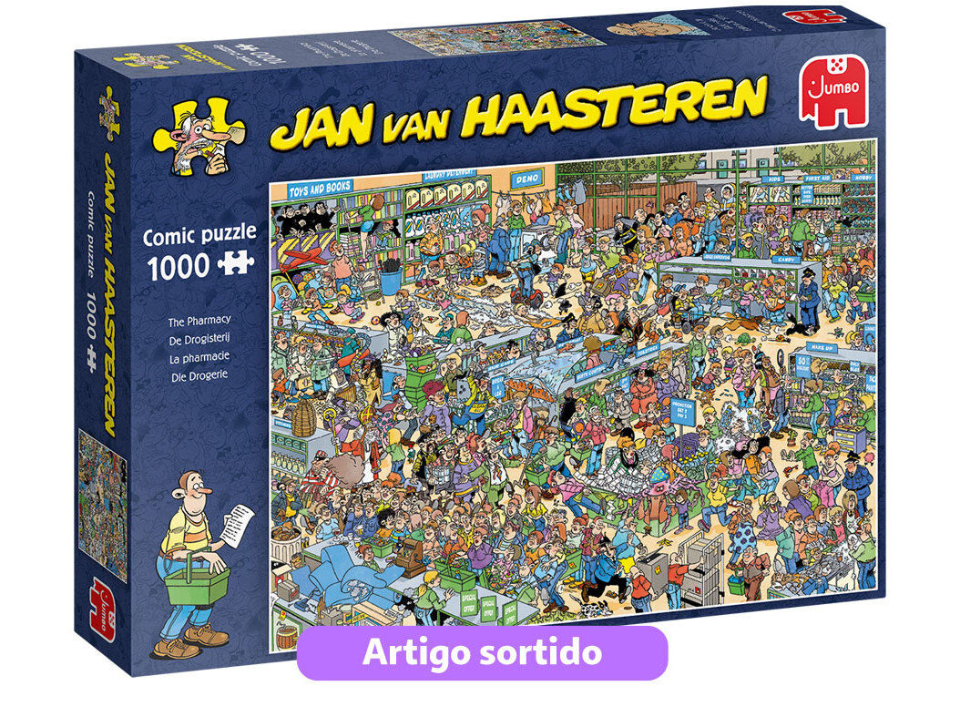 PUZZLE COMICS DISET 1000 PE&Ccedil;AS MODELOS SORTIDOS image number 1