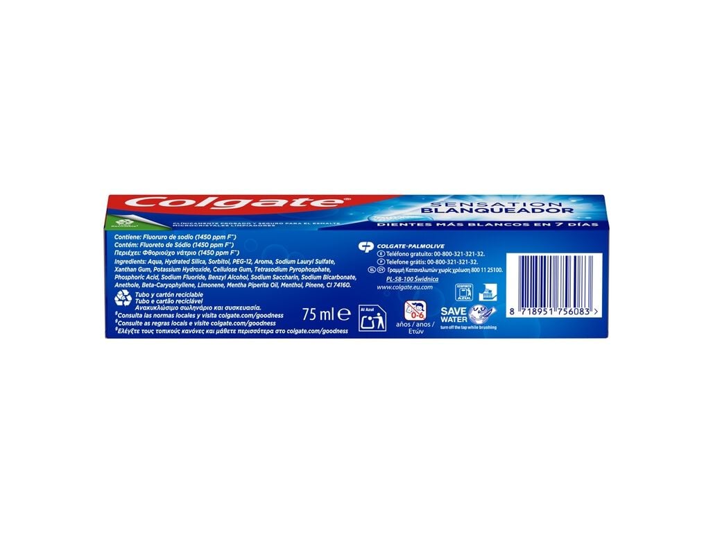 PASTA DE DENTES BRANQUEADORA SENSATION COLGATE 75ML image number 2