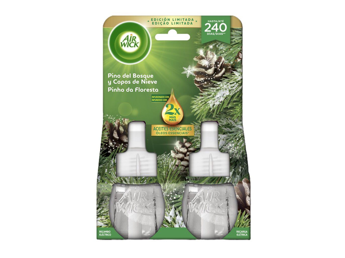 AMBIENTADOR EL&Eacute;TRICO AIRWICK PINHO DA FLORESTA REC 2UN