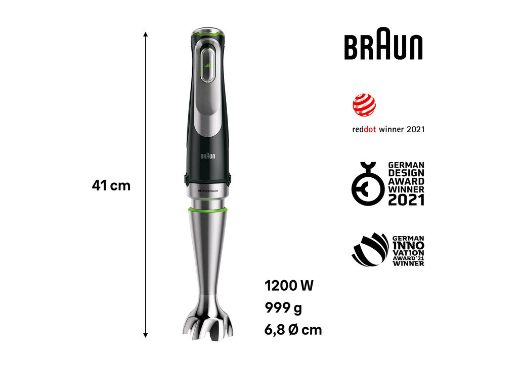 VARINHA M&Aacute;GICA + ACESS&Oacute;RIOS BRAUN MULTIQUICK 9 MQ9135XI 1200 W PRETO image number 2