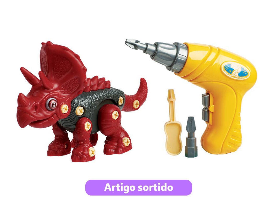 DINOSSAUROS COM BERBEQUIM ONE TWO FUN MODELOS SORTIDOS image number 3