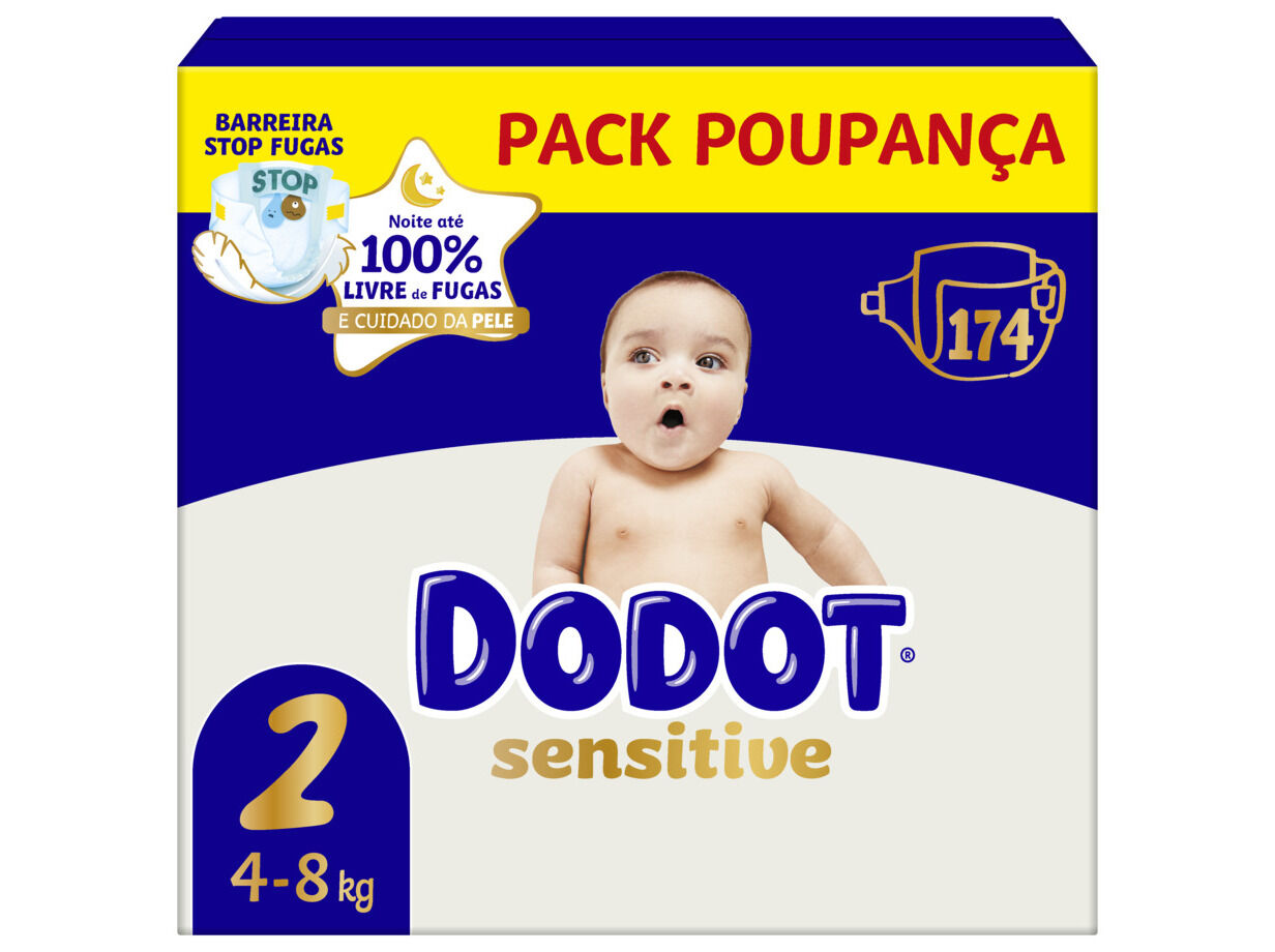 FRALDAS DODOT SENSITIVE BOX T2 174UN