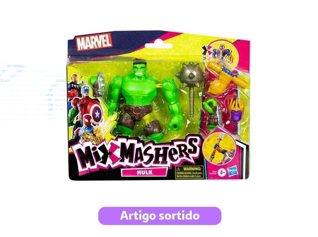 FIGURA DELUXE AVENGERS MIXMASHERS 12CM MODELOS SORTIDOS