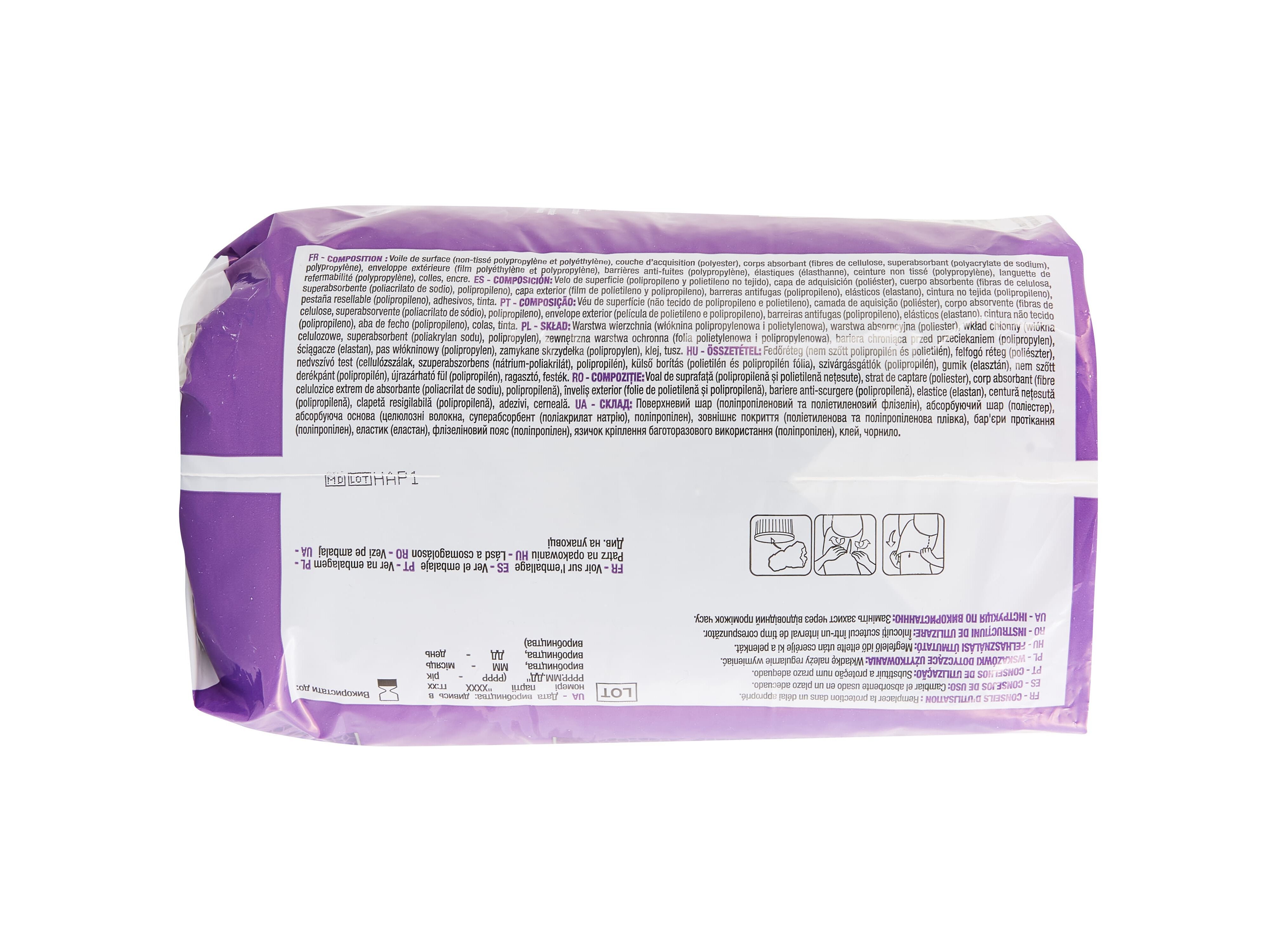 CUECAS DE INCONTIN&Ecirc;NCIA AUCHAN DISCREET TAMANHO L PRETO 10UN image number 3