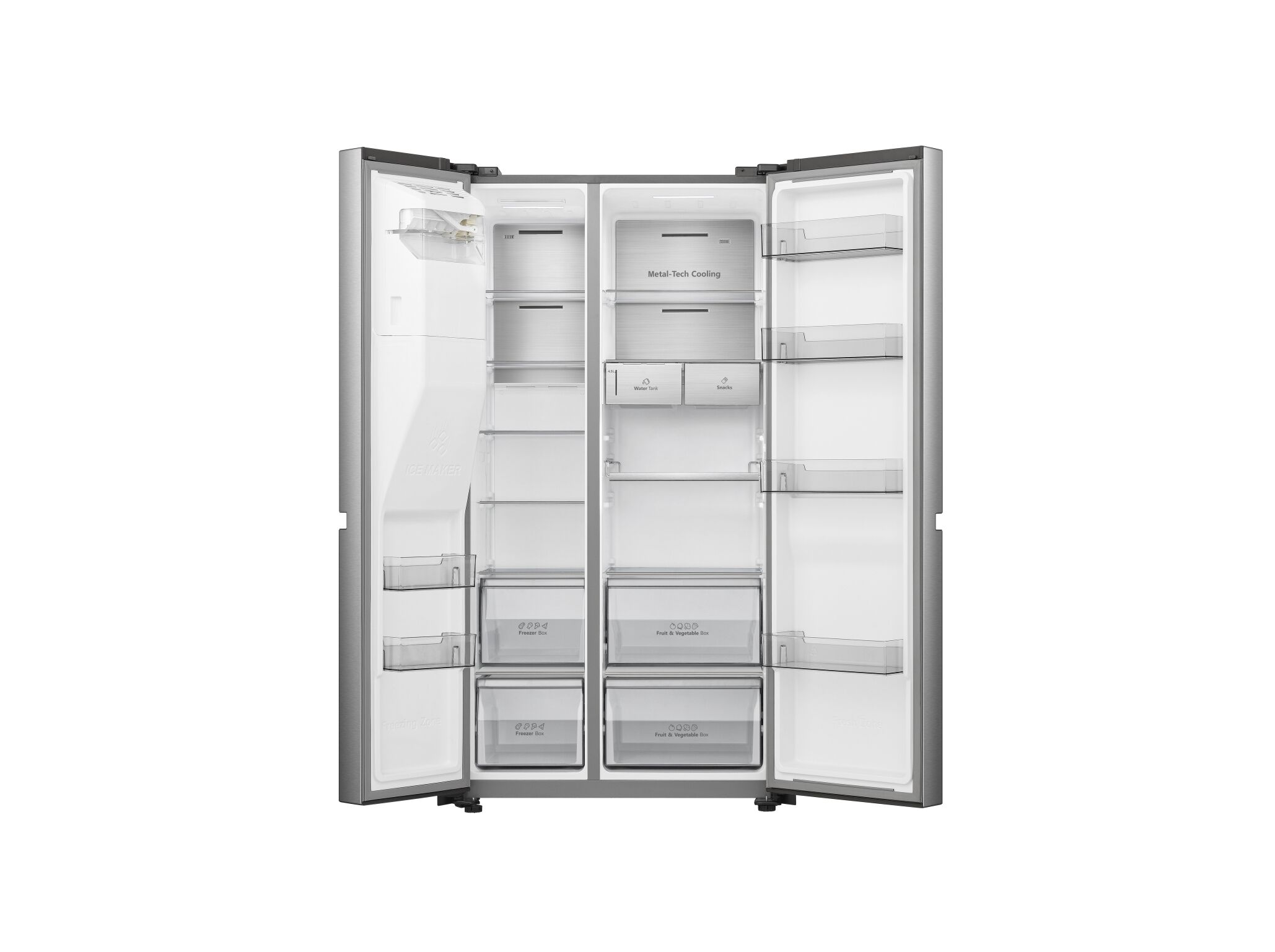 FRIGOR&Iacute;FICO AMERICANO HISENSE RS818N4TIC LOOK INOX C 632L image number 2