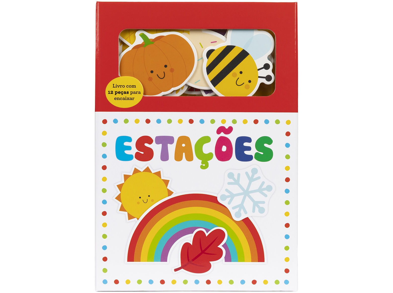 LIVRO ESTA&Ccedil;&Otilde;ES - LIVRO COM 12 PE&Ccedil;AS PARA ENCAIXAR image number 0
