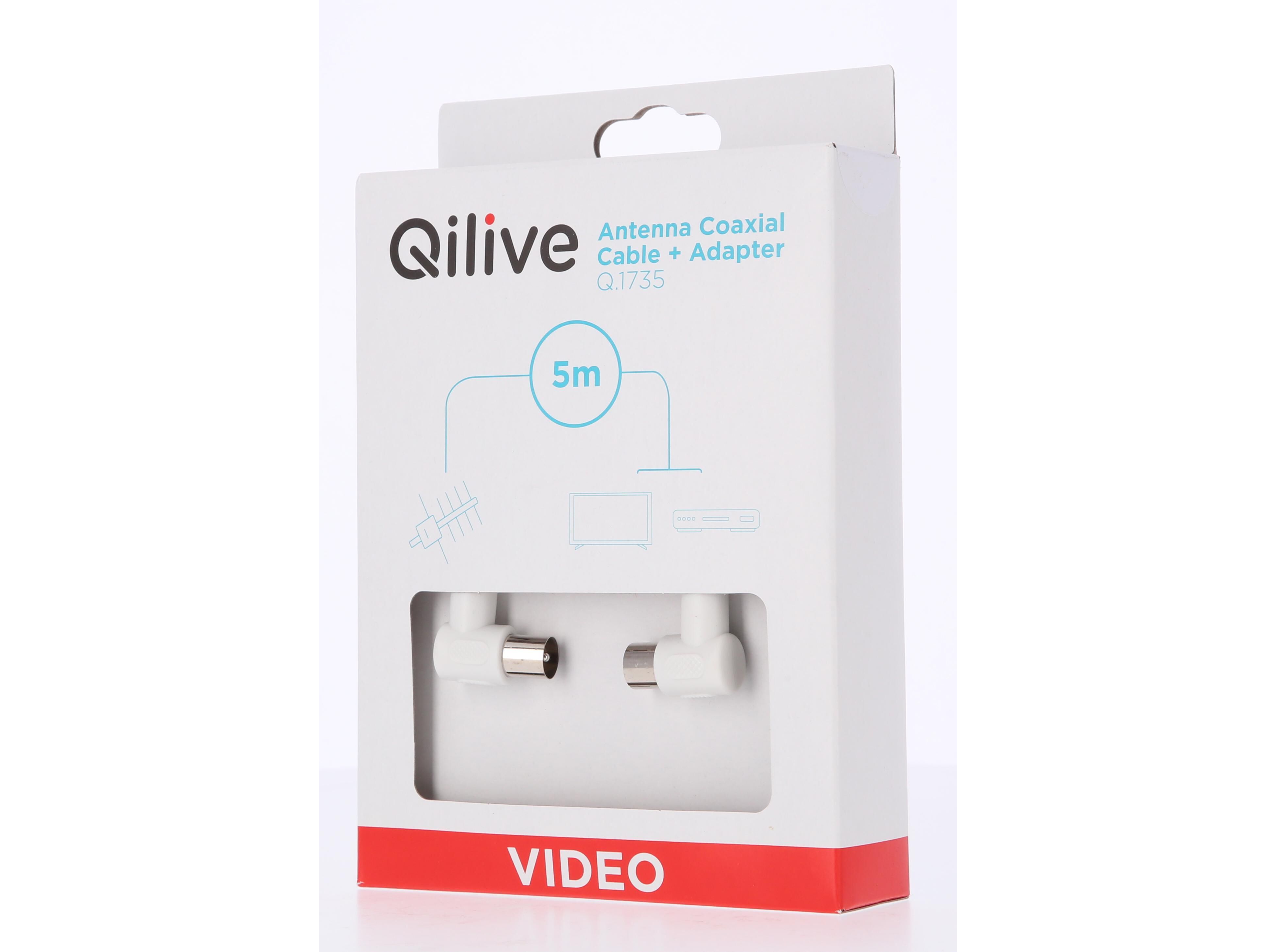 CABO ANTENA M-F QILIVE G4217941 BRANCO 5MT image number 0