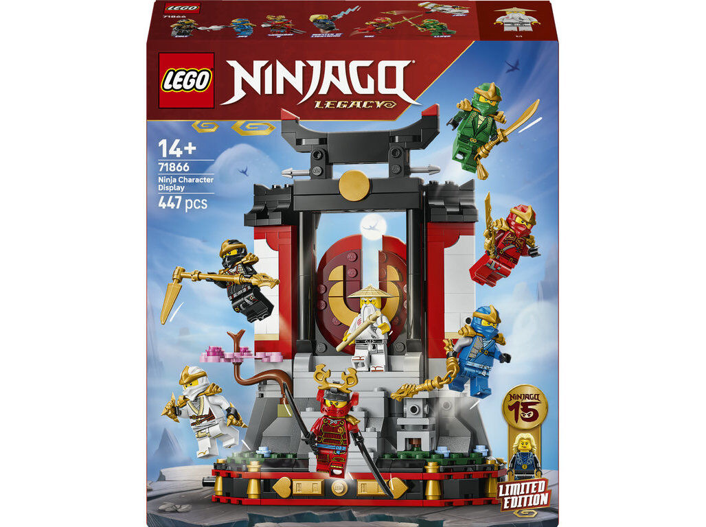 EXPOSI&Ccedil;&Atilde;O DE PERSONAGENS NINJA - 15.&ordm; ANIVERS&Aacute;RIO LEGO NINJAGO 71866