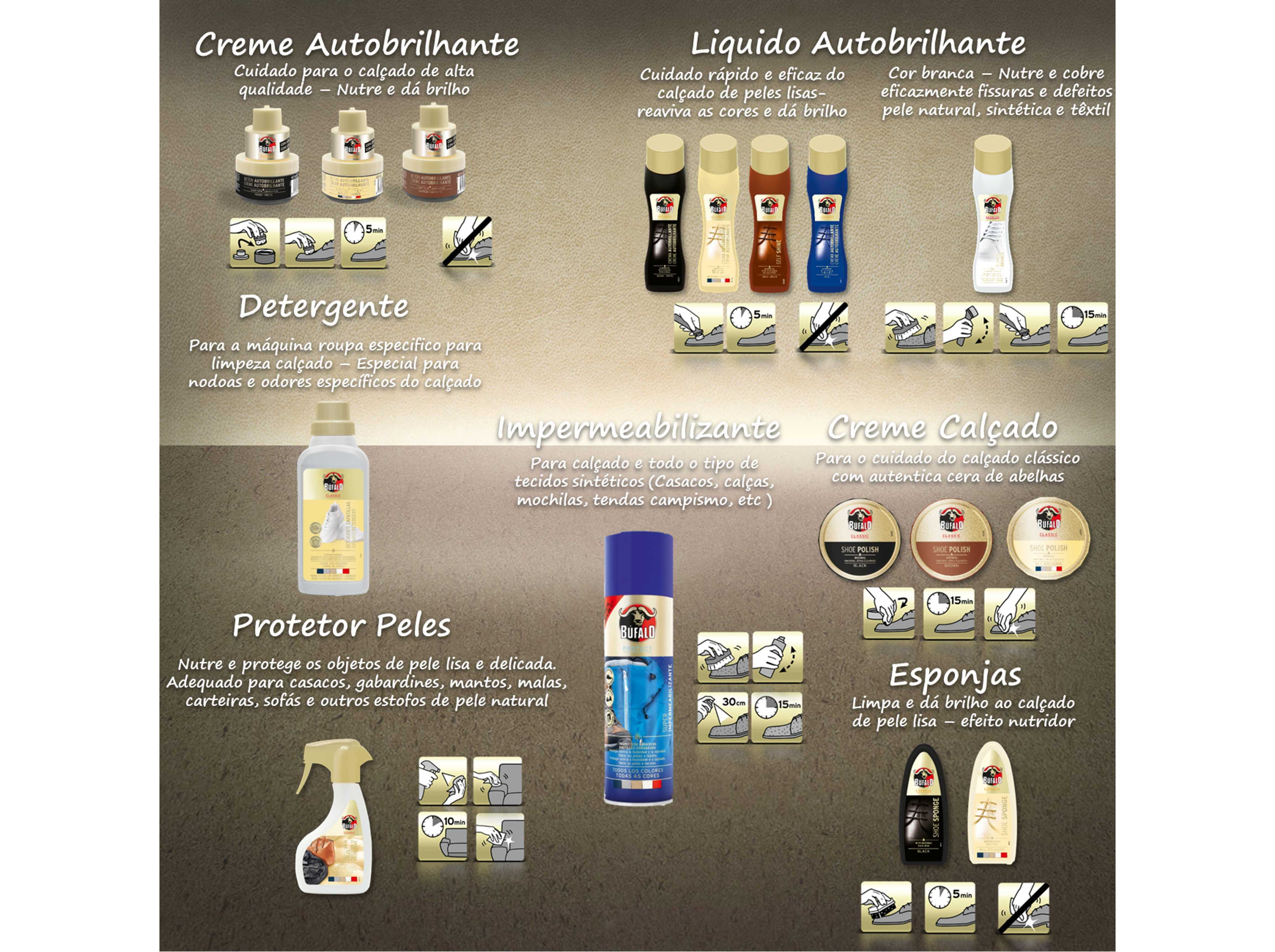 AUTOBRILHANTE CAL&Ccedil;ADO COM ESPONJA BRANCO B&Uacute;FALO 50ML image number 3