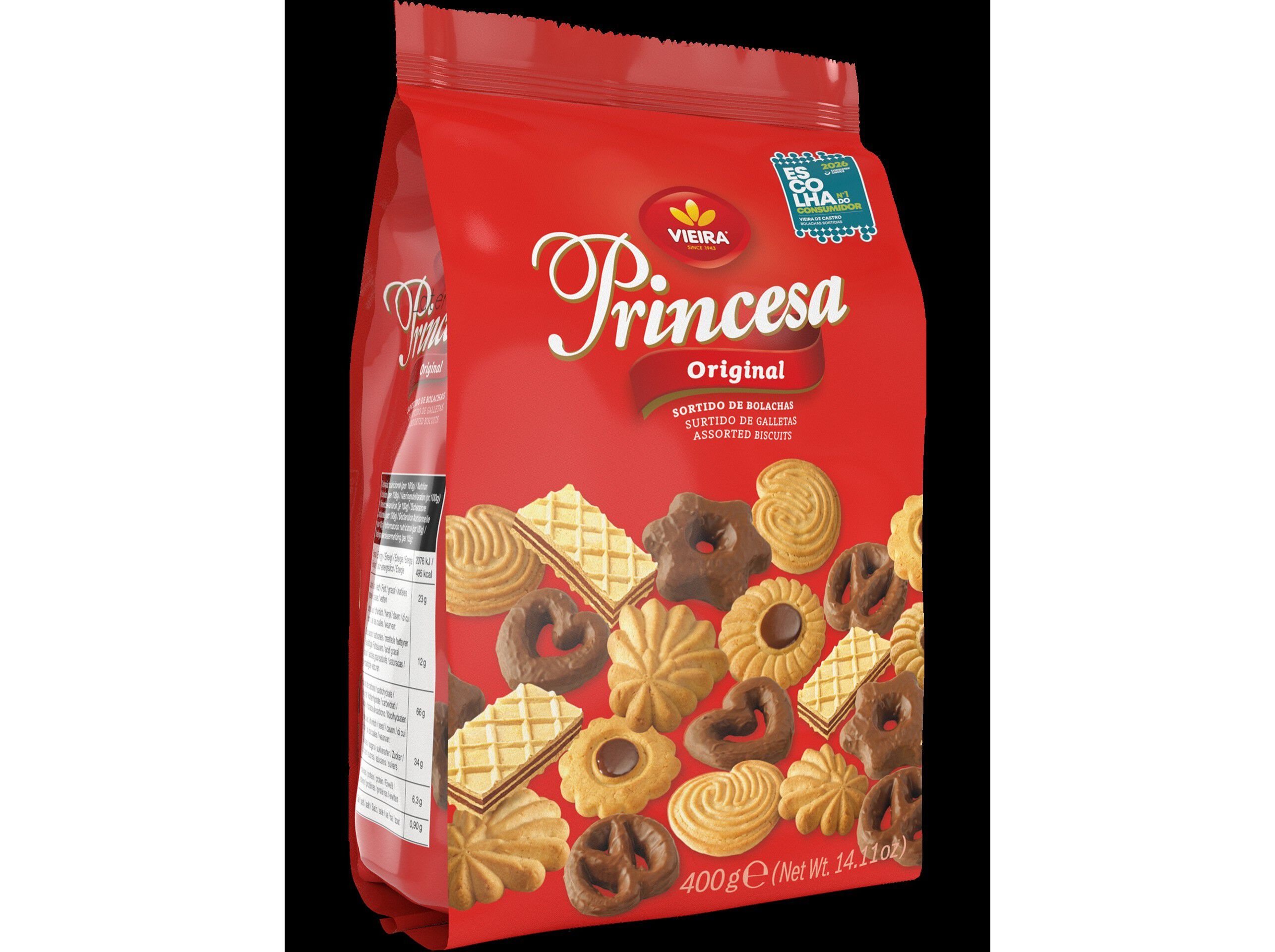 BOLACHA SORT VIEIRA PRINCESA 400 G image number 1