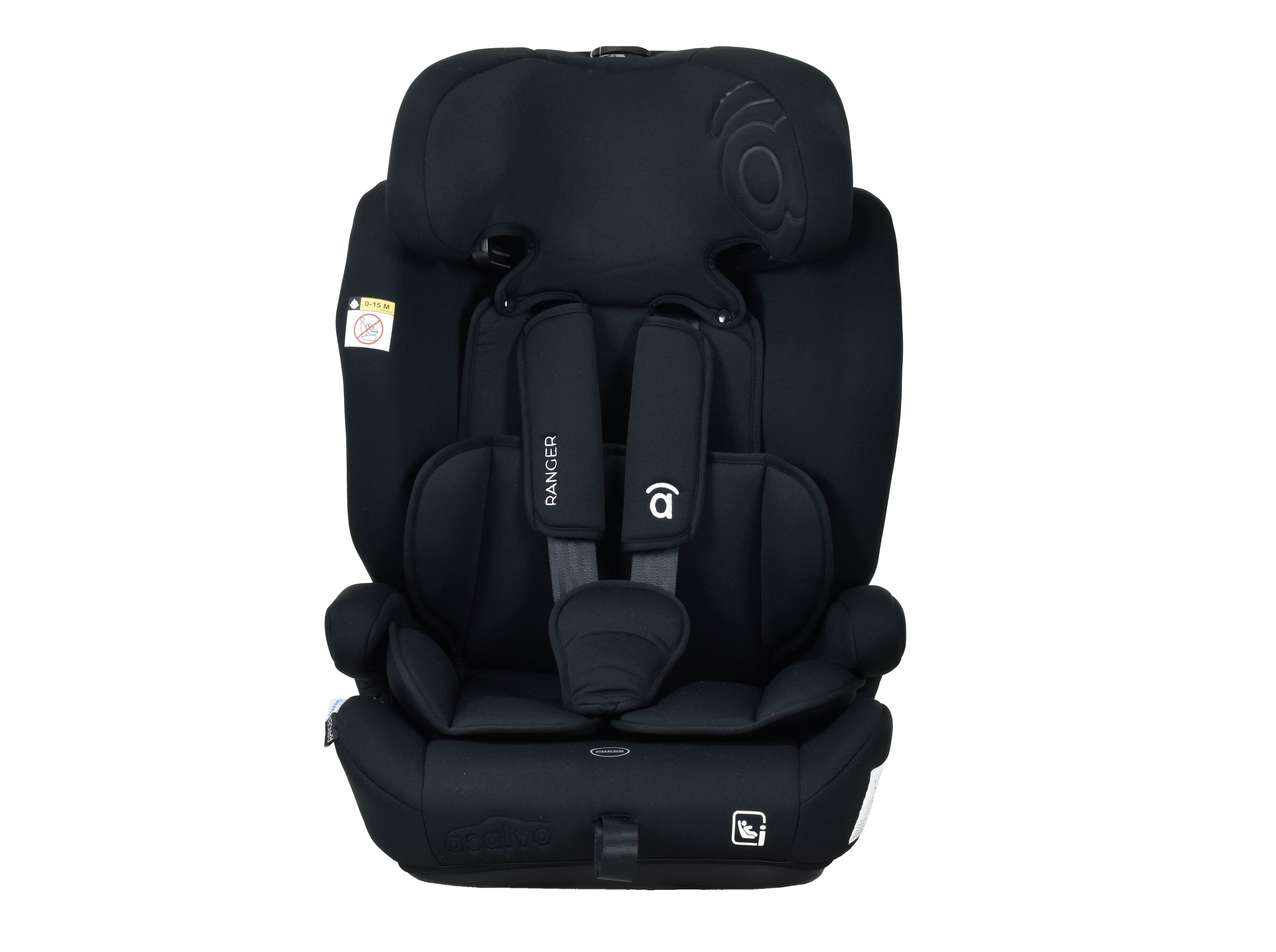 CADEIRA AUTO I-SIZE ASALVO 76-150CM PRETO