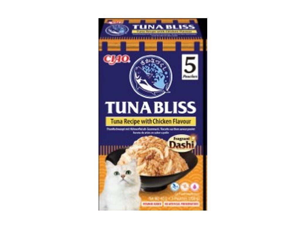 COMIDA H&Uacute;MIDA PARA GATO CIAO TUNA BLISS FRANGO 5X40G image number 1