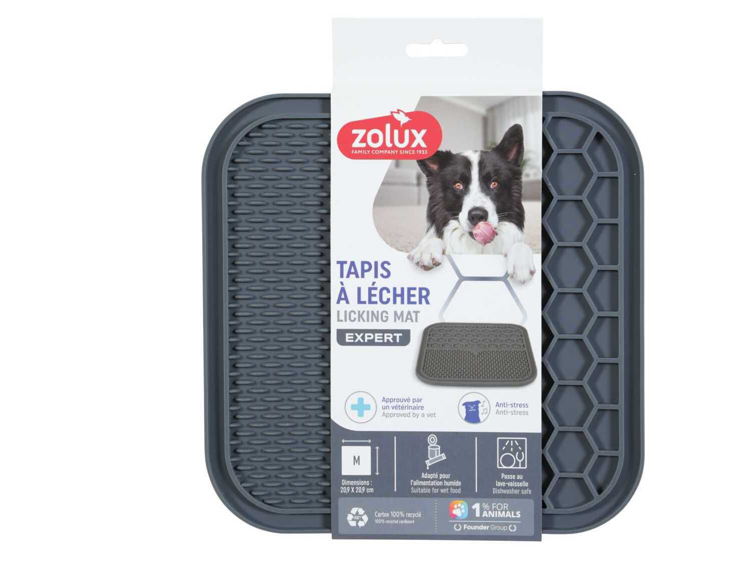 TAPETE SNACKS L&Iacute;QUIDOS ZOLUX CINZA M image number 1