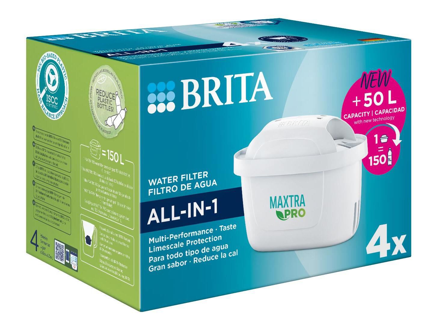 FILTRO BRITA MAXTRA PRO BRANCO 4 UNIDADES