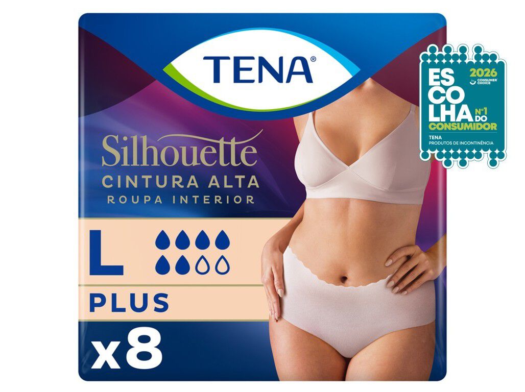 CUECAS INCONTINENCIA TAMANHO L CREME TENA SILHOUETTE 8 UN