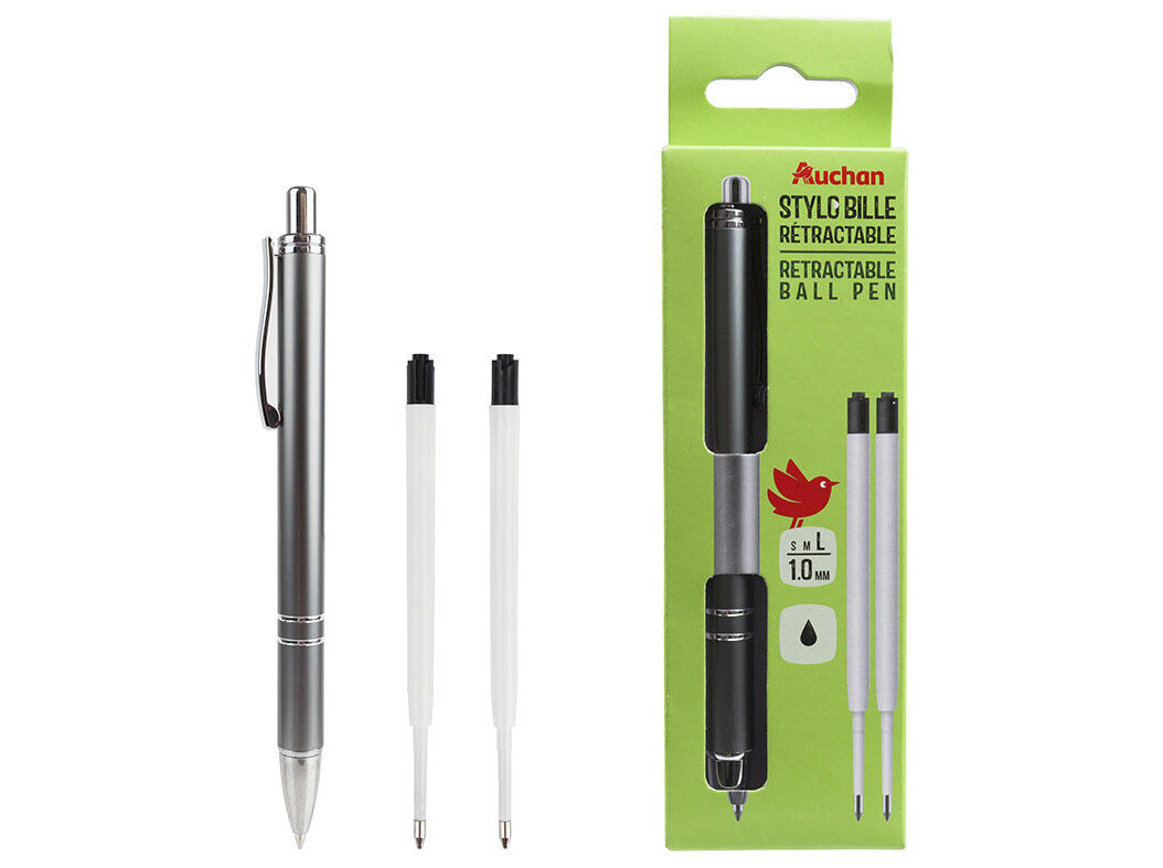 ESFEROGR&Aacute;FICA RETR&Aacute;TIL AUCHAN PRETA COM 2 RECARGAS image number 0