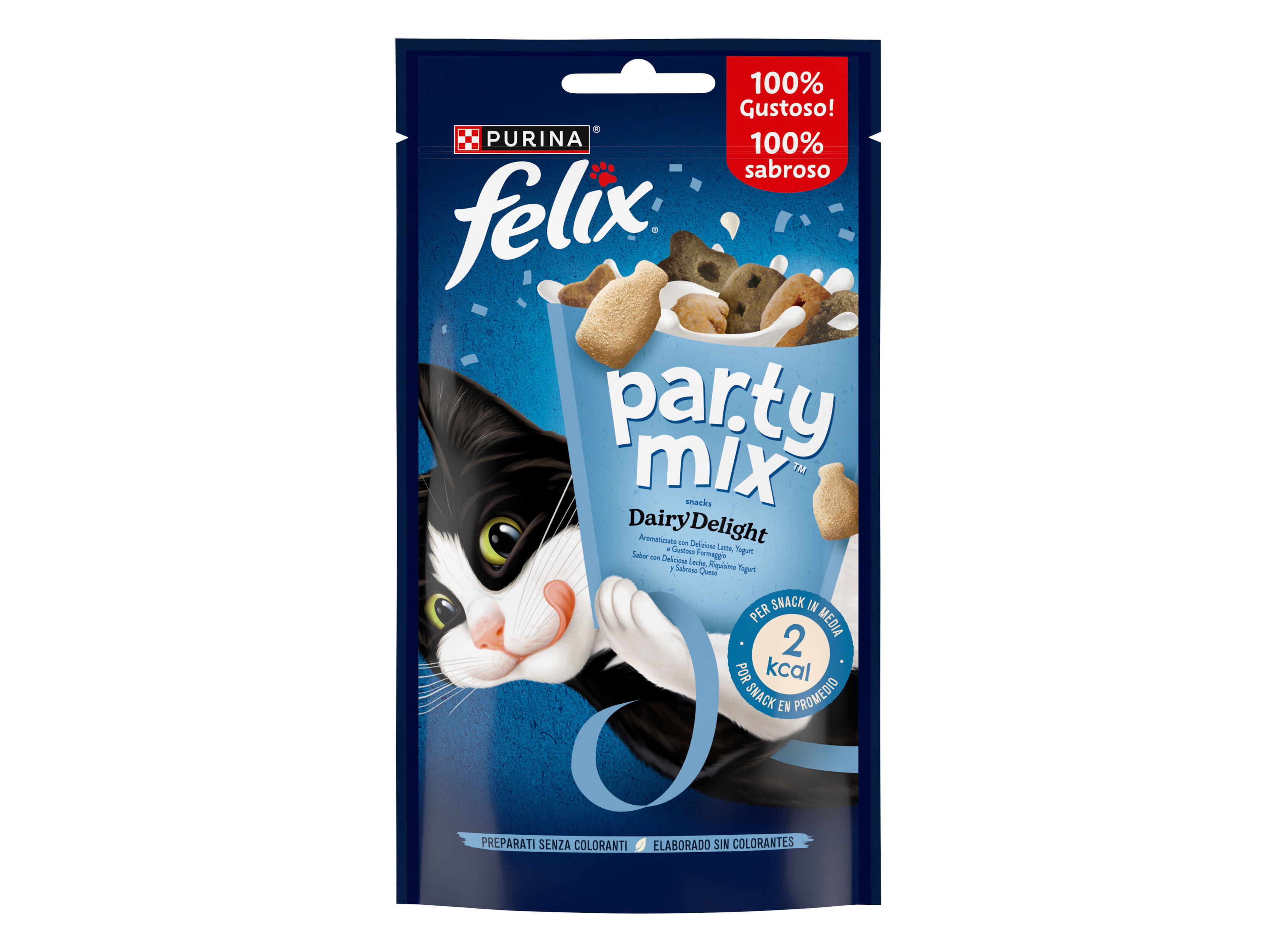 SNACK PARA GATO PARTY MIX FELIX DAIRY DELIGHT 60G image number 1