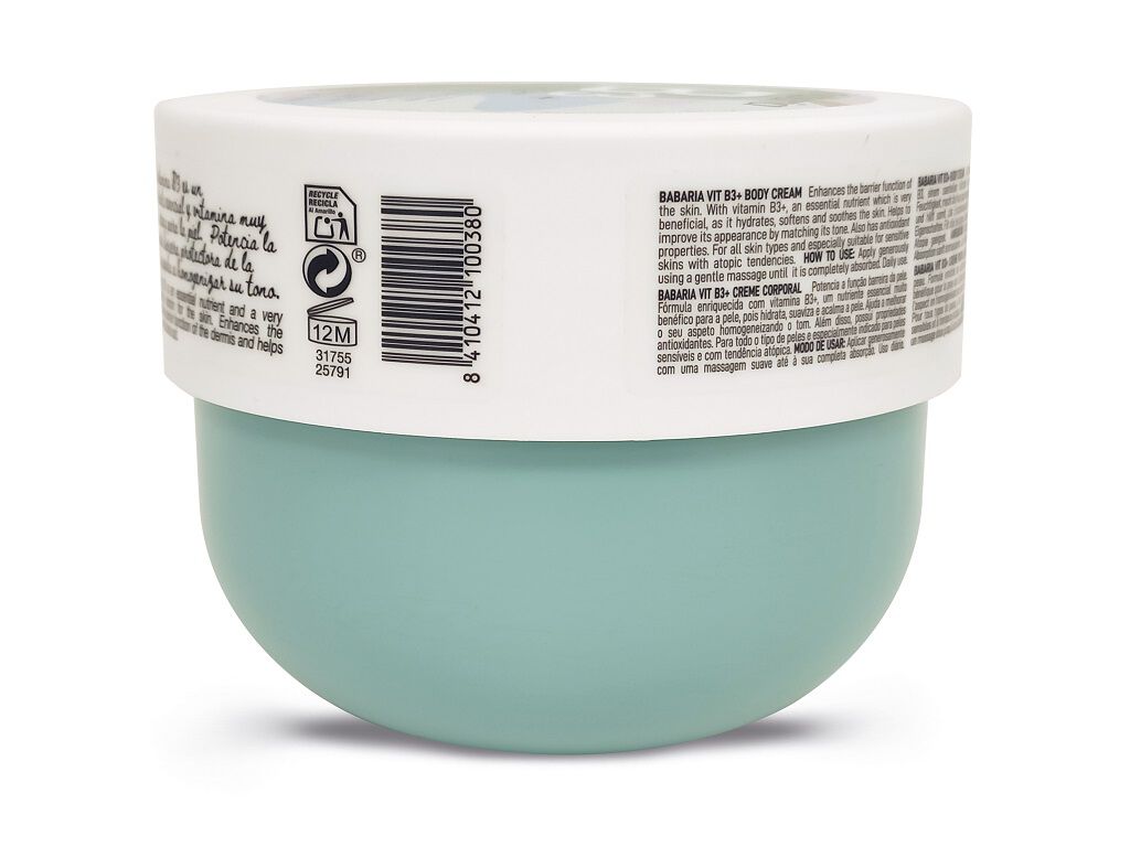 CREME CORPORAL VITAMINA B3 BABARIA 400 ML. image number 1
