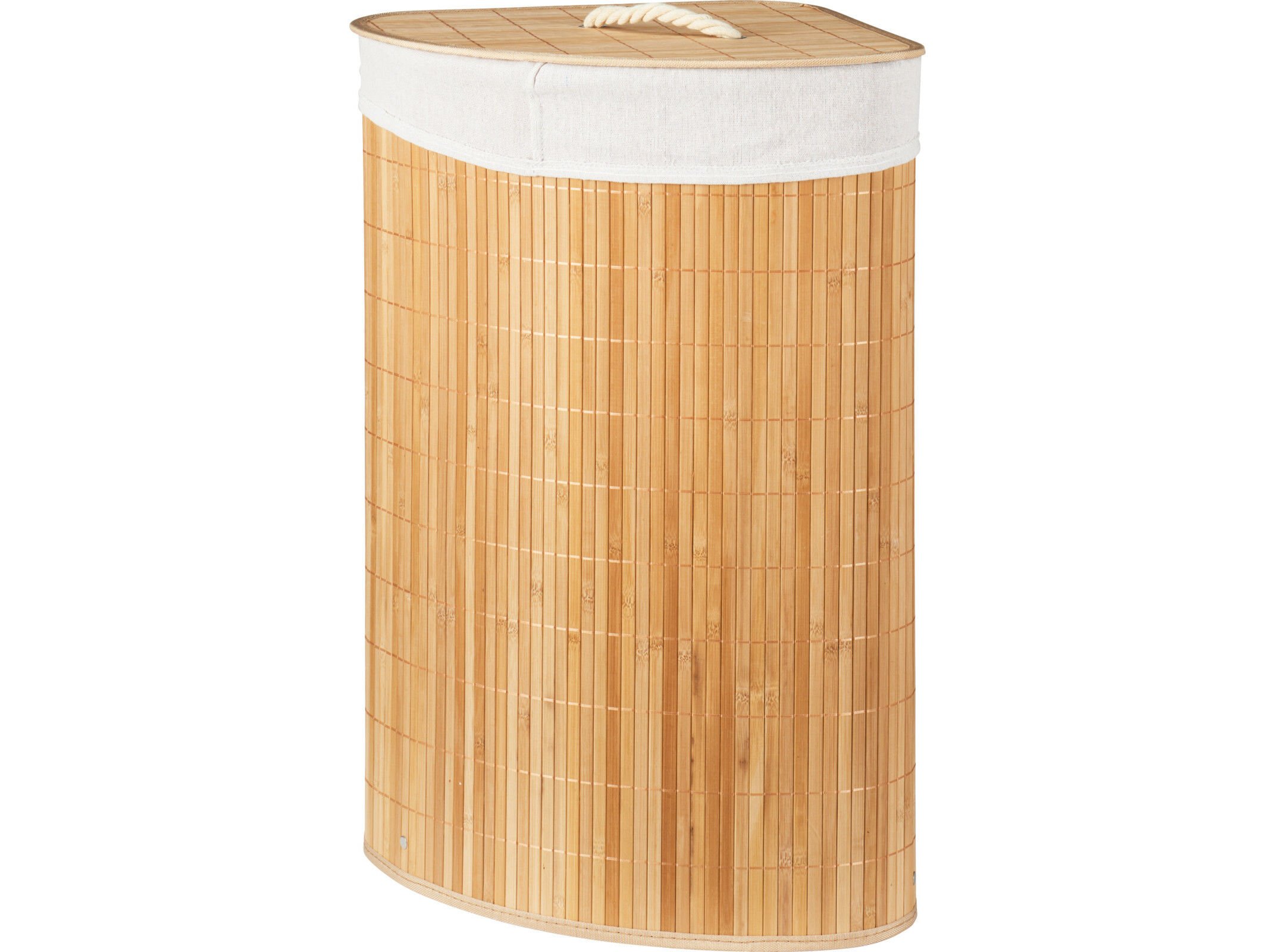 CESTO PARA ROUPA SUJA BAMBU 35X35X60CM image number 1