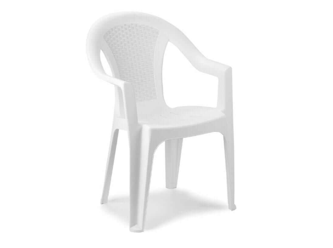 CADEIRA DE RESINA PROGARDEN BRANCO 54X56X81CM