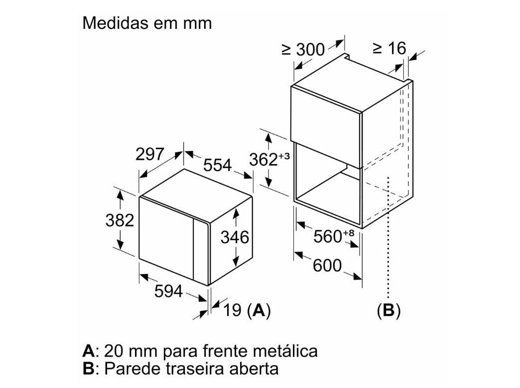 MICRO-ONDAS ENCASTRE BOSCH BEL523MS0 INOX 20LT image number 3