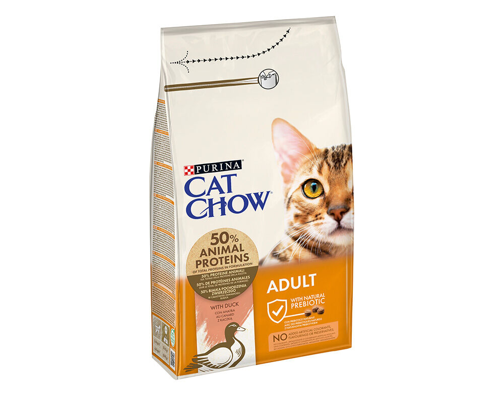 RA&Ccedil;&Atilde;O PARA GATO CAT CHOW COM PATO 1.5KG