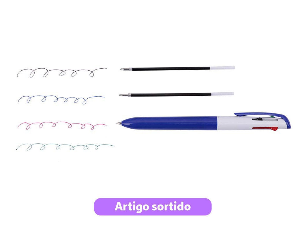 ESFEROGR&Aacute;FICA RETR&Aacute;TIL AUCHAN COM RECARGA CORES SORTIDAS image number 4