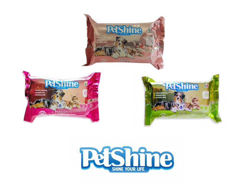 TOALHITAS PARA C&Atilde;O PETSHINE PASSION PACK 40 UNIDADES image number 1