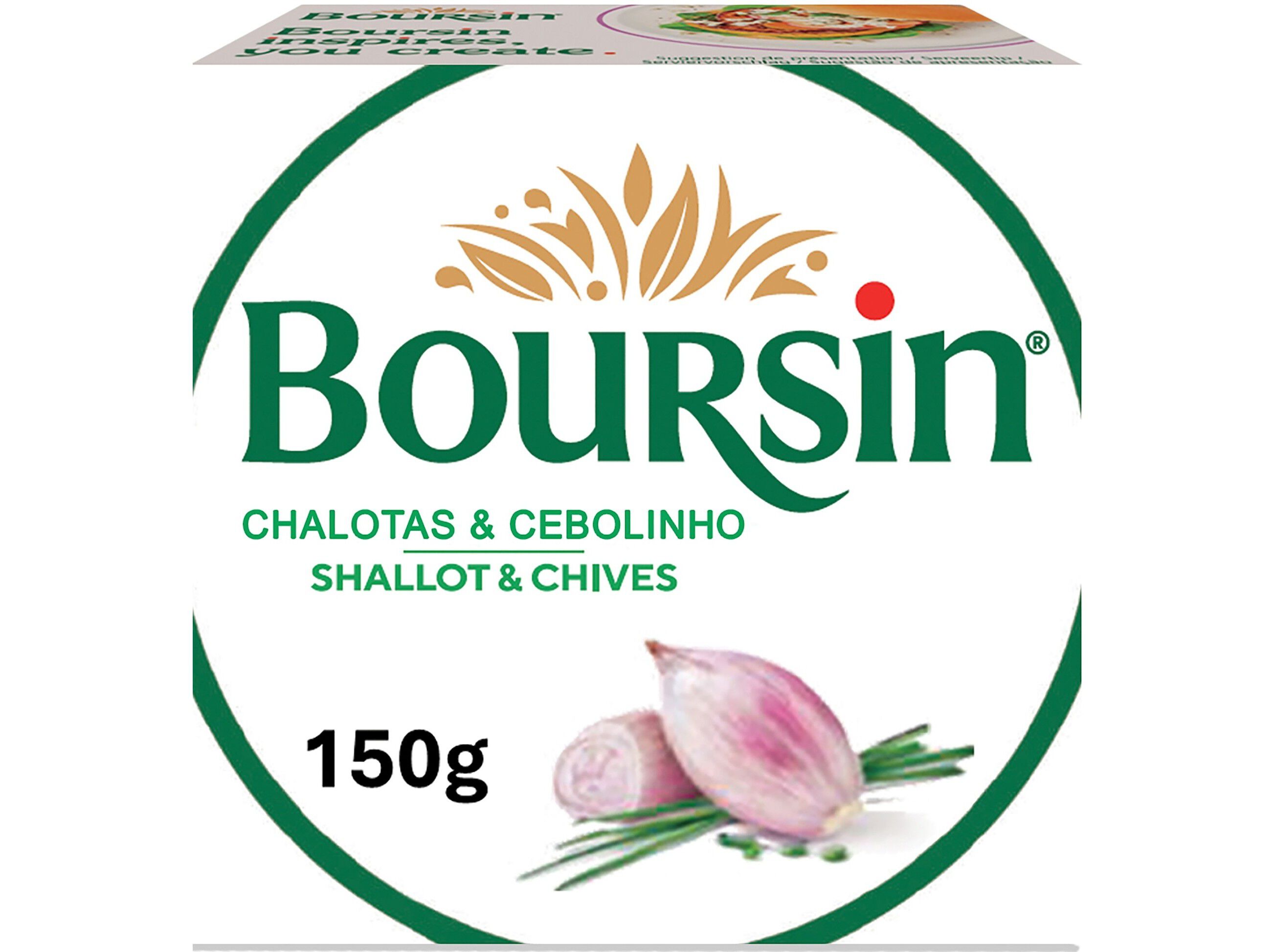 QUEIJO BOURSIN CHALOTAS E CEBOLINHO 150G image number 0