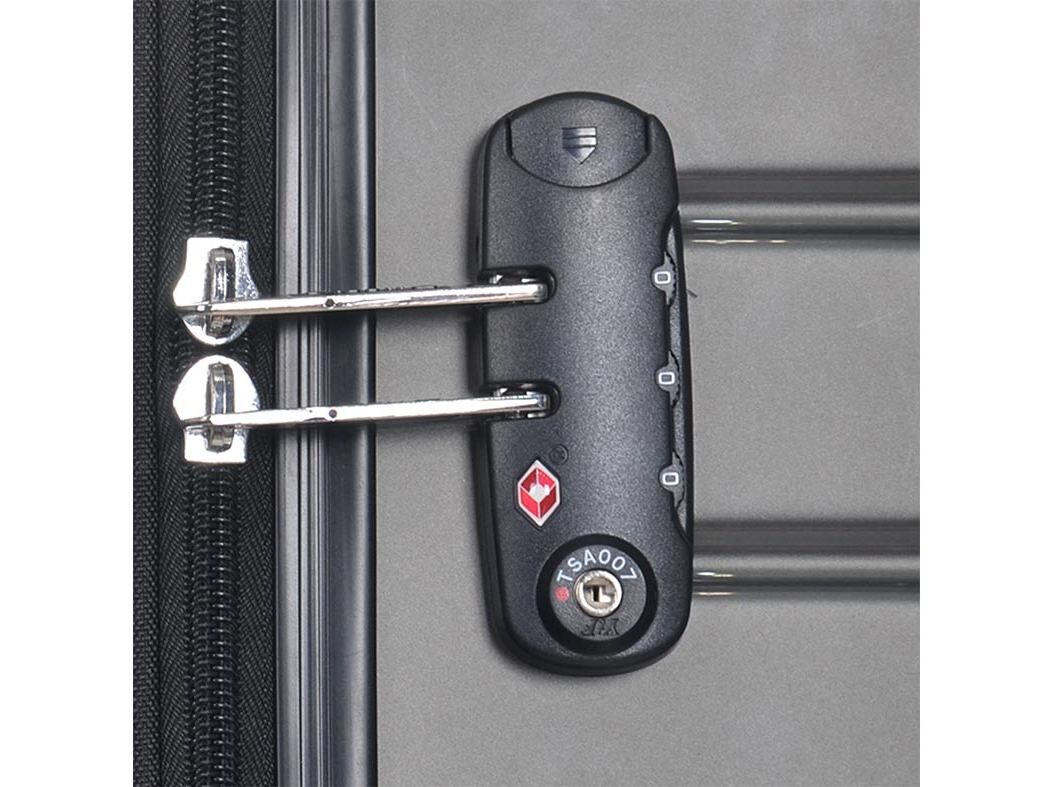 MALA DE VIAGEM GRANDE R&Iacute;GIDA AIRPORT CINZENTO ESCURO 8 RODAS 75CM image number 9