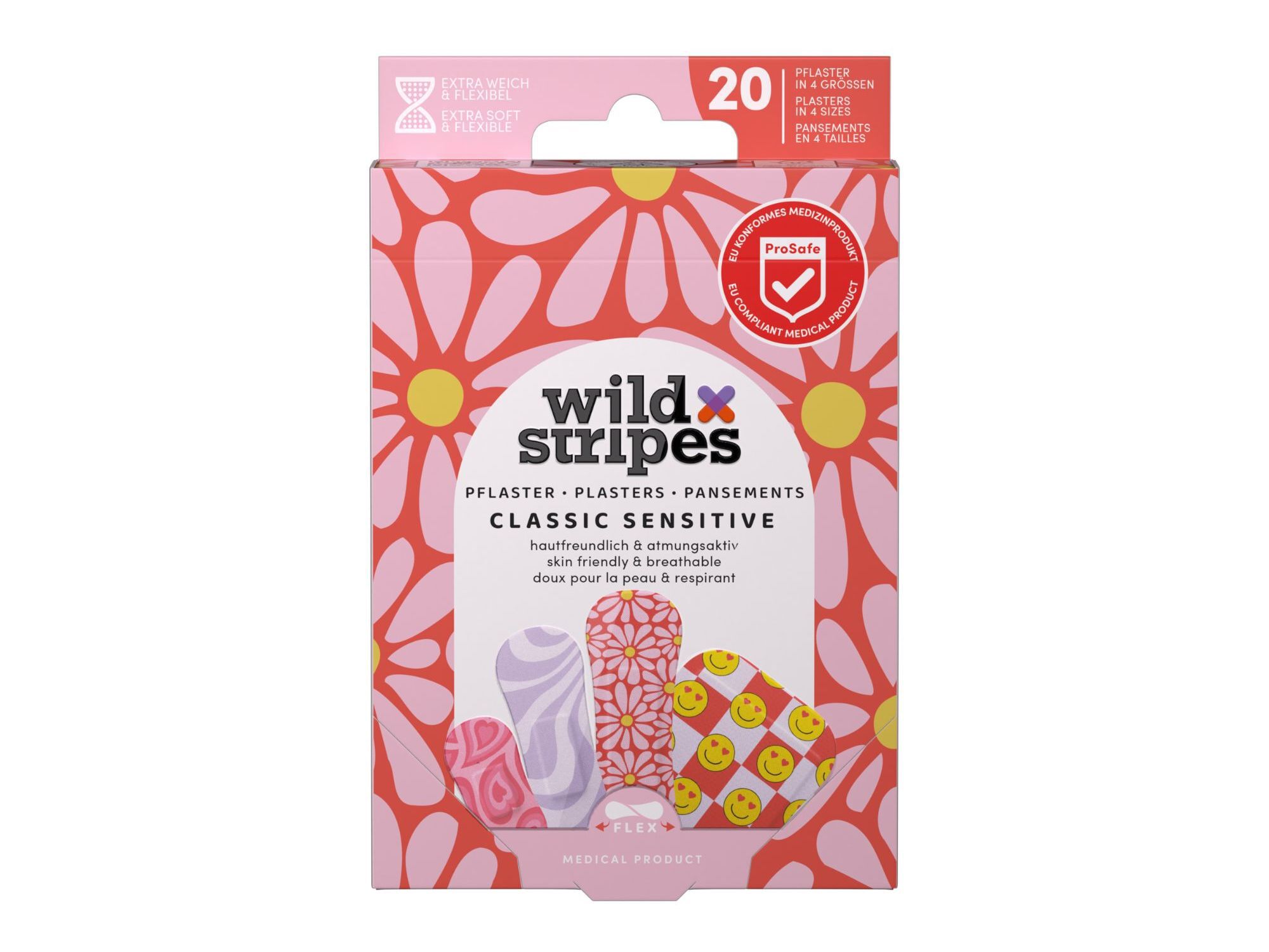 PENSOS R&Aacute;PIDOS WILD STRIPES SENSITIVE PASTEL FUN 20UN image number 0