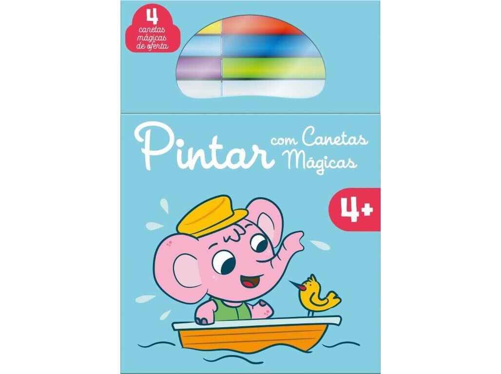 LIVRO PINTAR COM CANETAS M&Aacute;GICAS AZUL 4+ image number 0