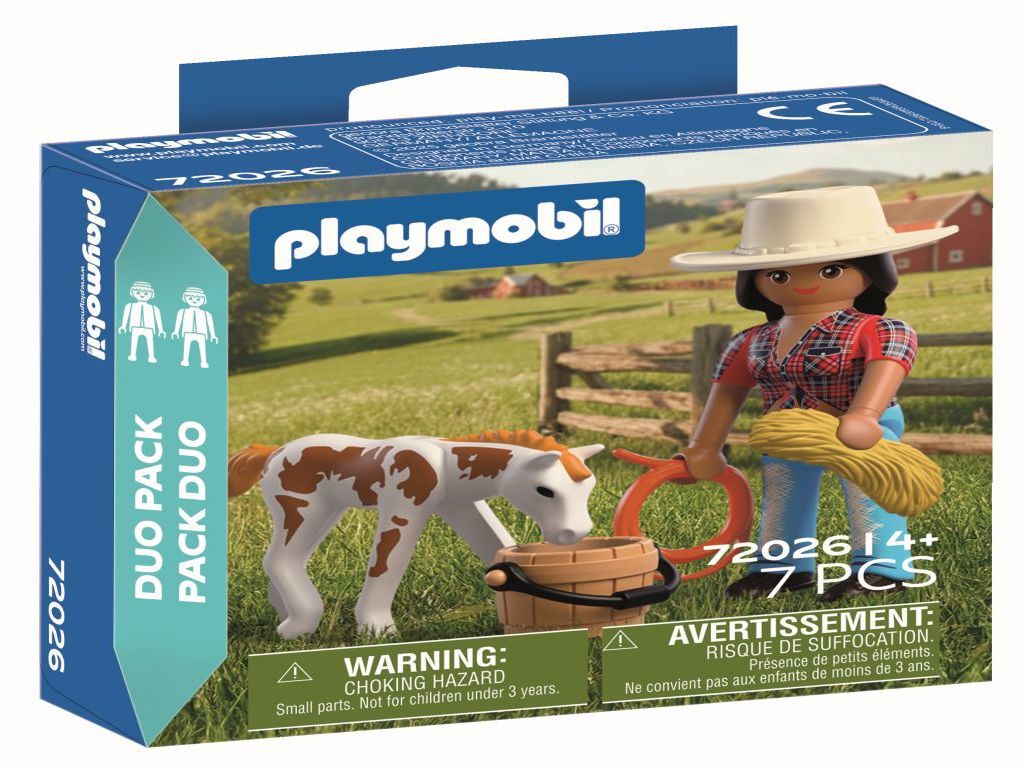 CAVALEIRA COM CAVALO PLAYMOBIL 72026